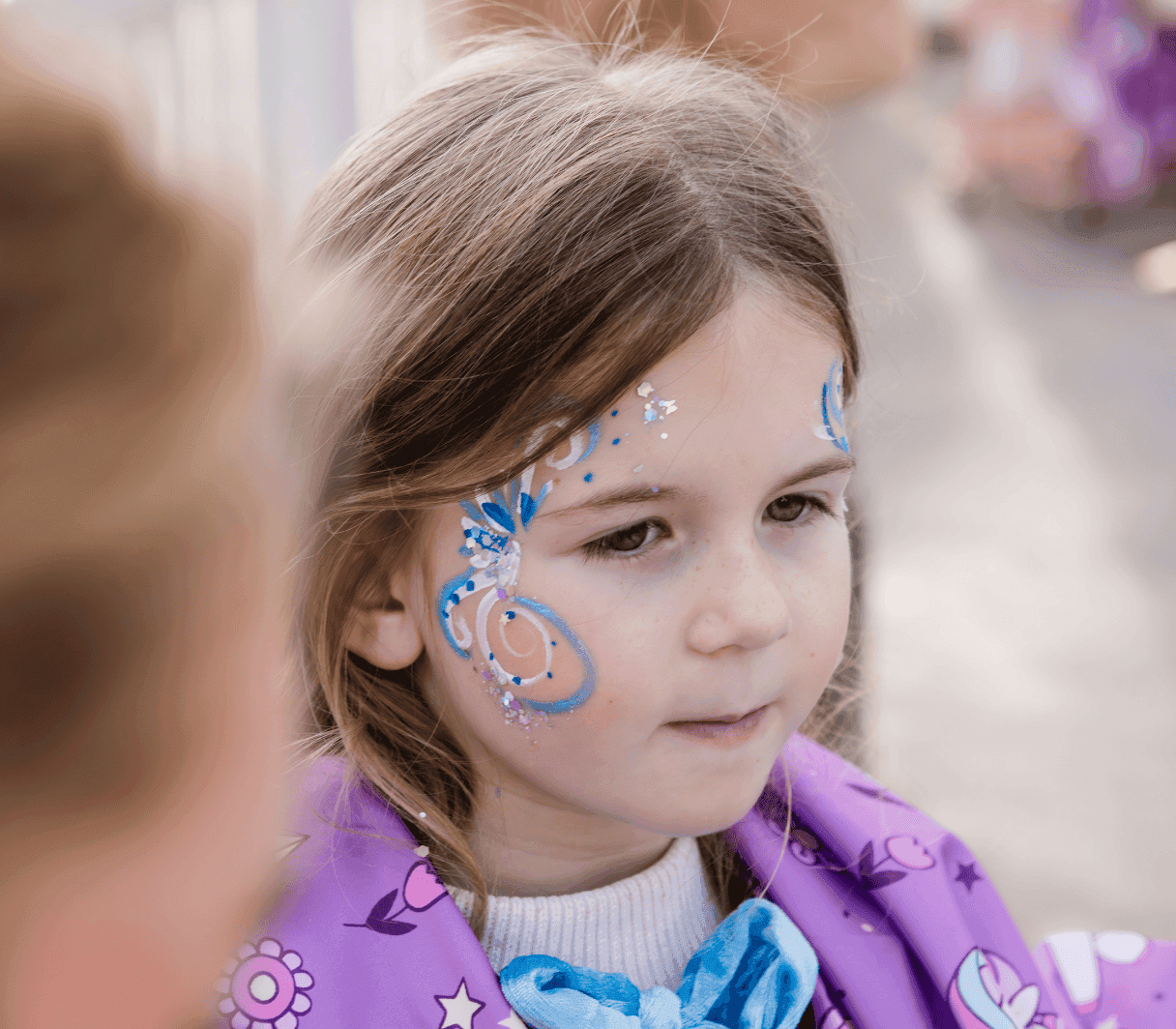Close up face paint