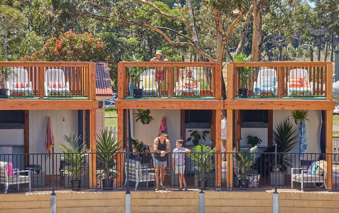 Relax with an epic view from our Treetop Cabanas background