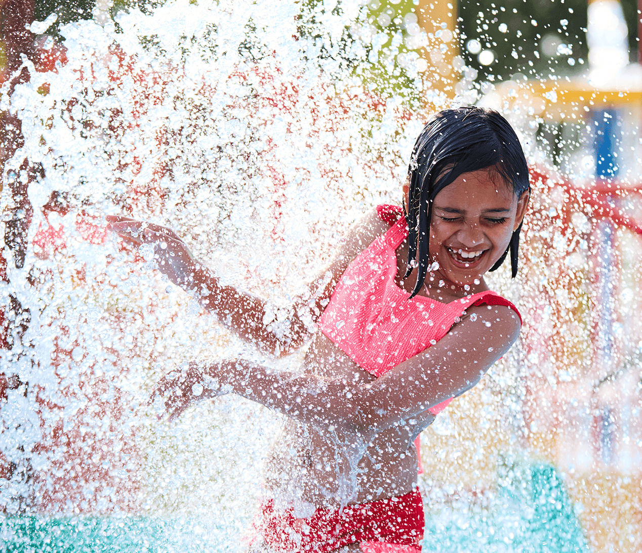 Promo Text and Image Bottom Background