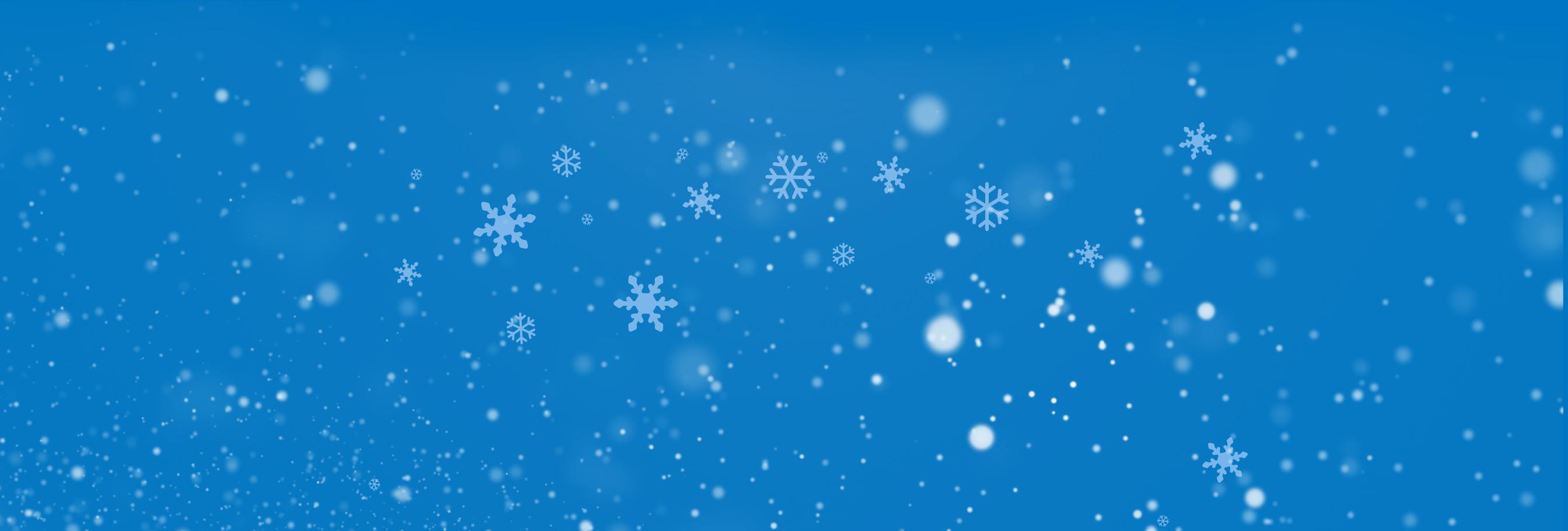 Winter glow footer dreaming background